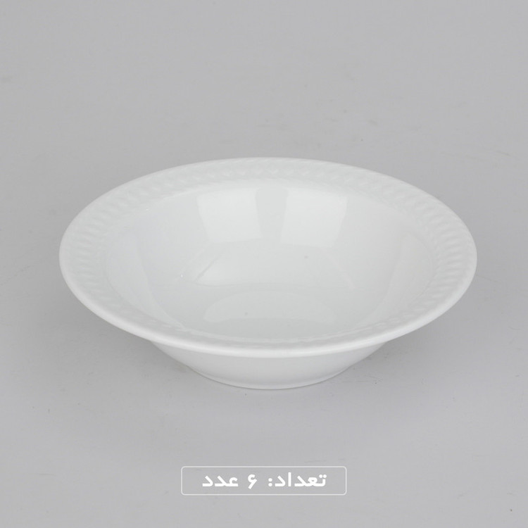 سرویس غذاخوری 28 پارچه چینی زرین ایران سری رادیانس مدل White 2 درجه عالی
