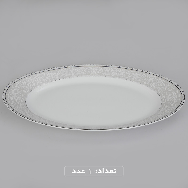 سرویس چینی 35 پارچه غذاخوری چینی زرین ایران طرح شهرزاد مدل ورونا درجه عالی