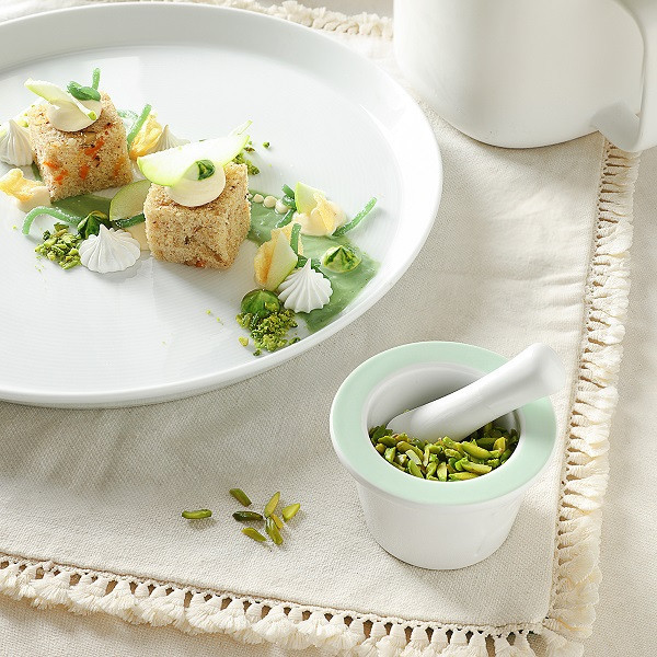 هاون زی مدل دو پارچه زعفران پاستل درجه یک