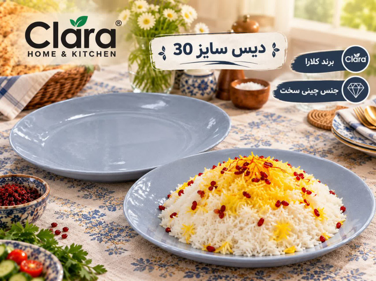 دیس چینی رنگی کلارا