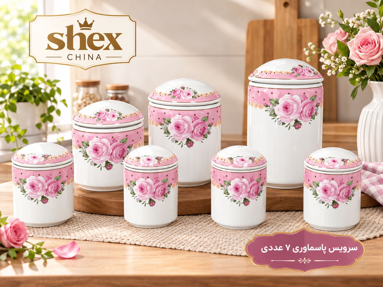 ست پاسماوری 7 تکه SHEX