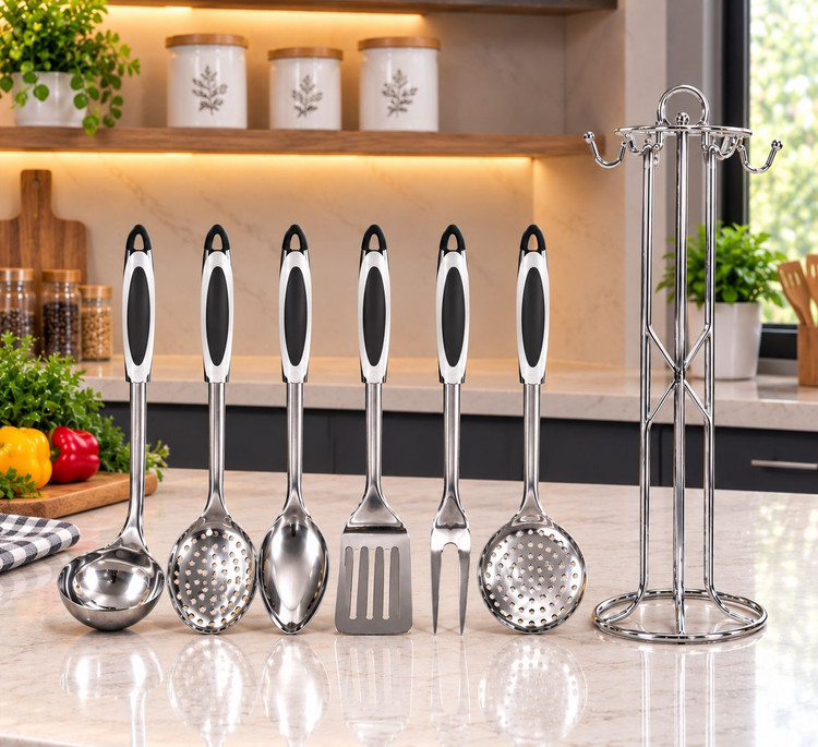 ست 7 کفگیر ملاقهkitchen world